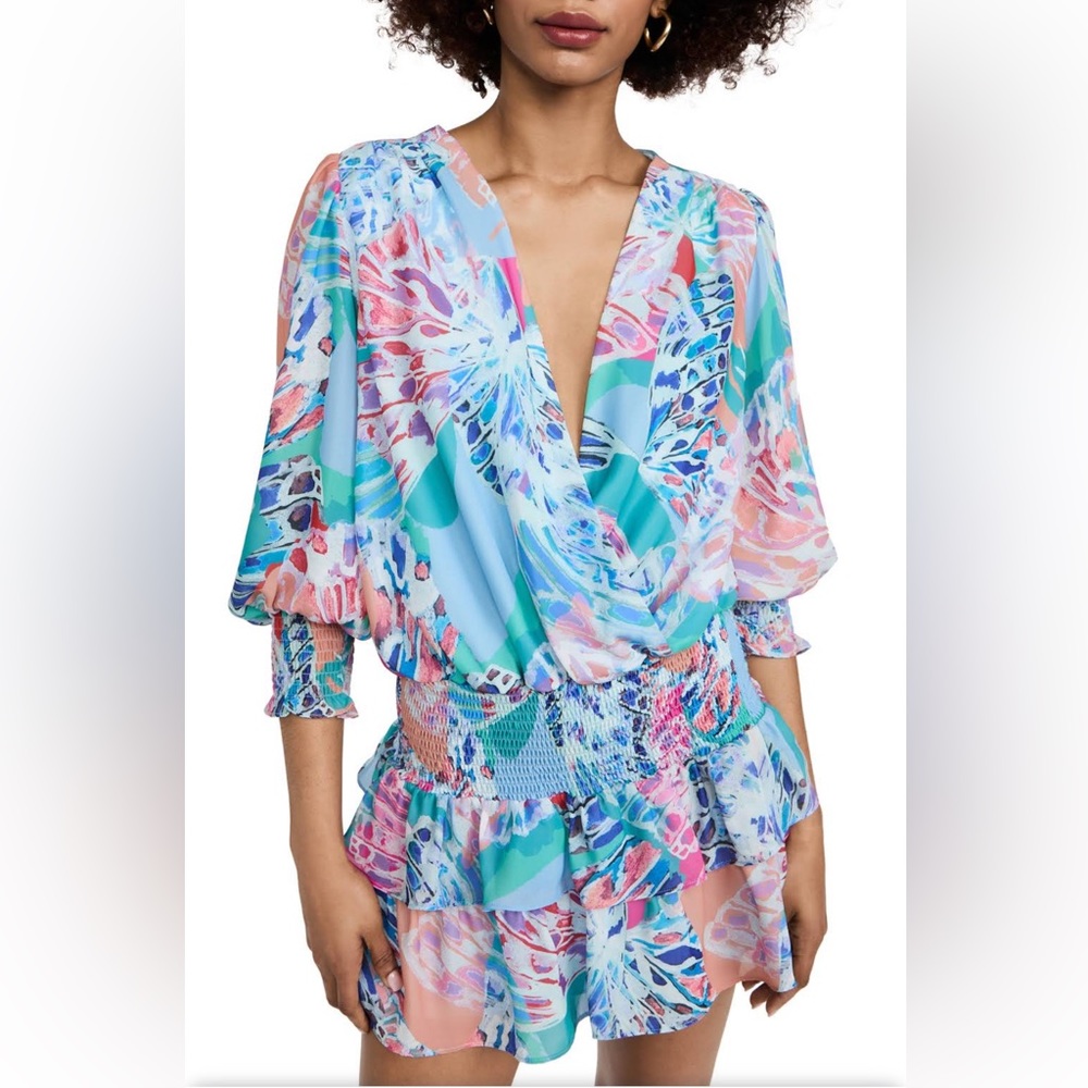 Amanda Uprichard Arber Multicolor Mini Dress Sz L